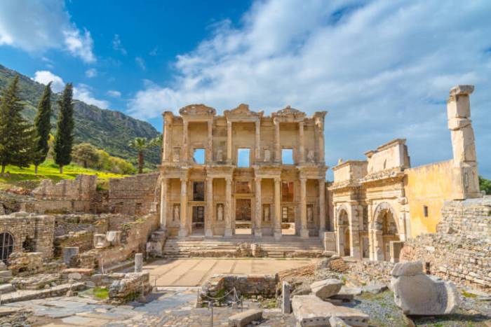 Exploring ancient ruins in Turkey